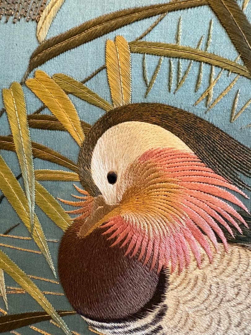 刺繍　額