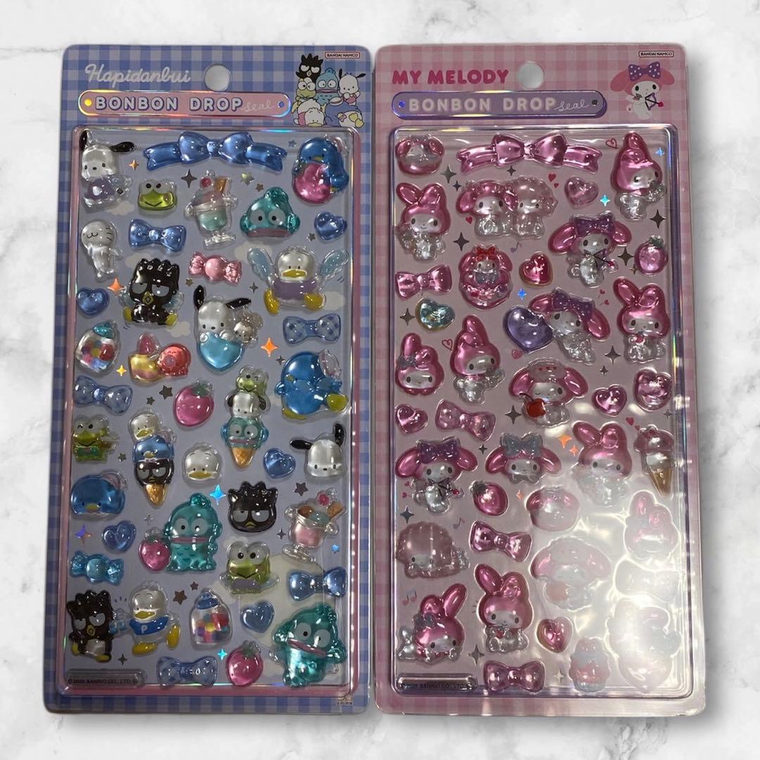 【正規品】ボンボンドロップシール　サンリオ　４枚　BONBONDROPシール