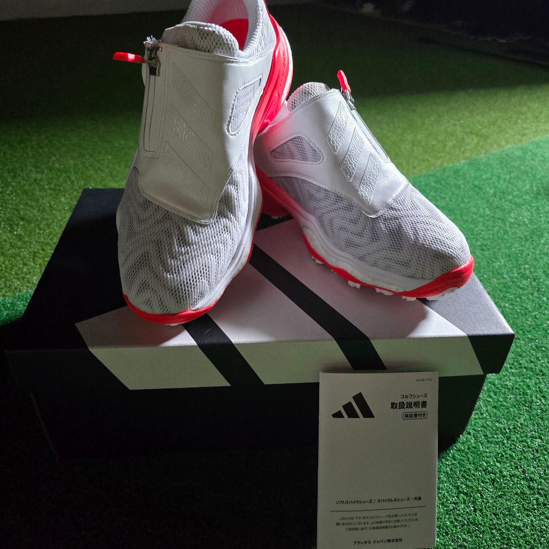 2025モデル 新品アディダスコードカオス25　ボア　ゴルフシューズ 23.5