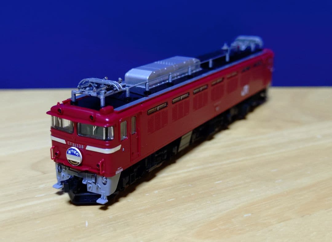 TOMIX EF81 138 赤2号ひさし付き さよならあけぼのバラシ
