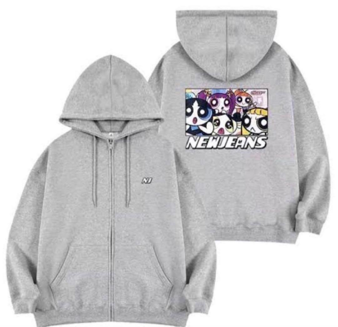 NewJeans パワーパフガールズコラボパーカー フーディー
