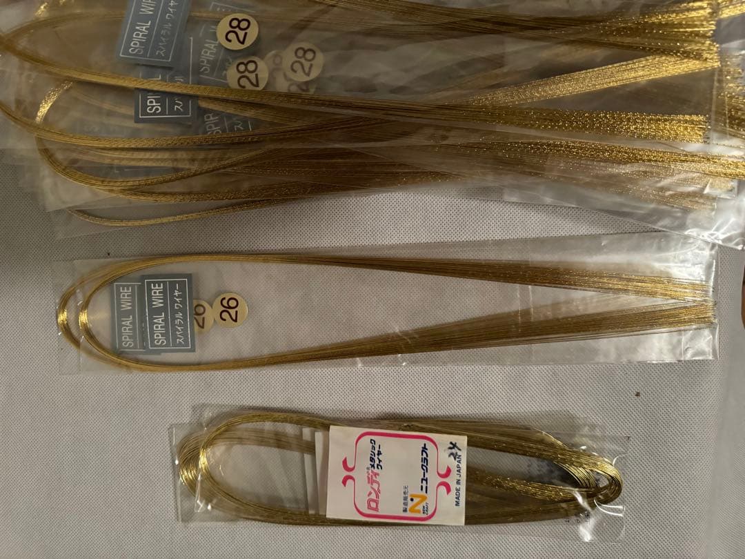 単品販売可能　スパイラルワイヤー　ゴールデンワイヤー　ほか