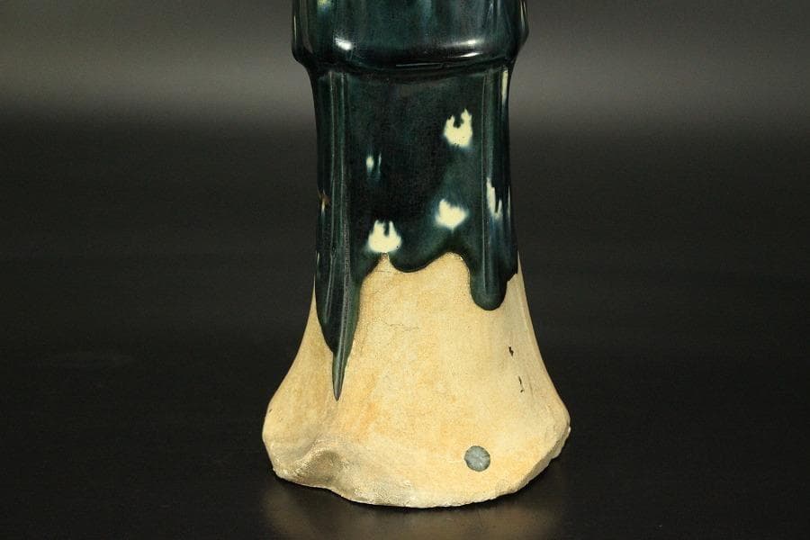 中国美術 三彩 女人 俑 高39.5cm(LC329)