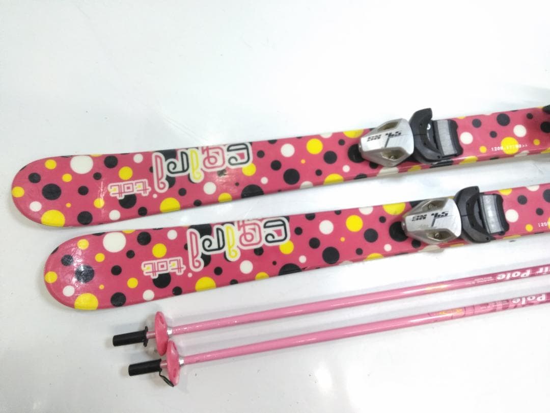 女の子 ジュニアスキー5点セット スワロー 120cm ブーツ 21cm ◇
