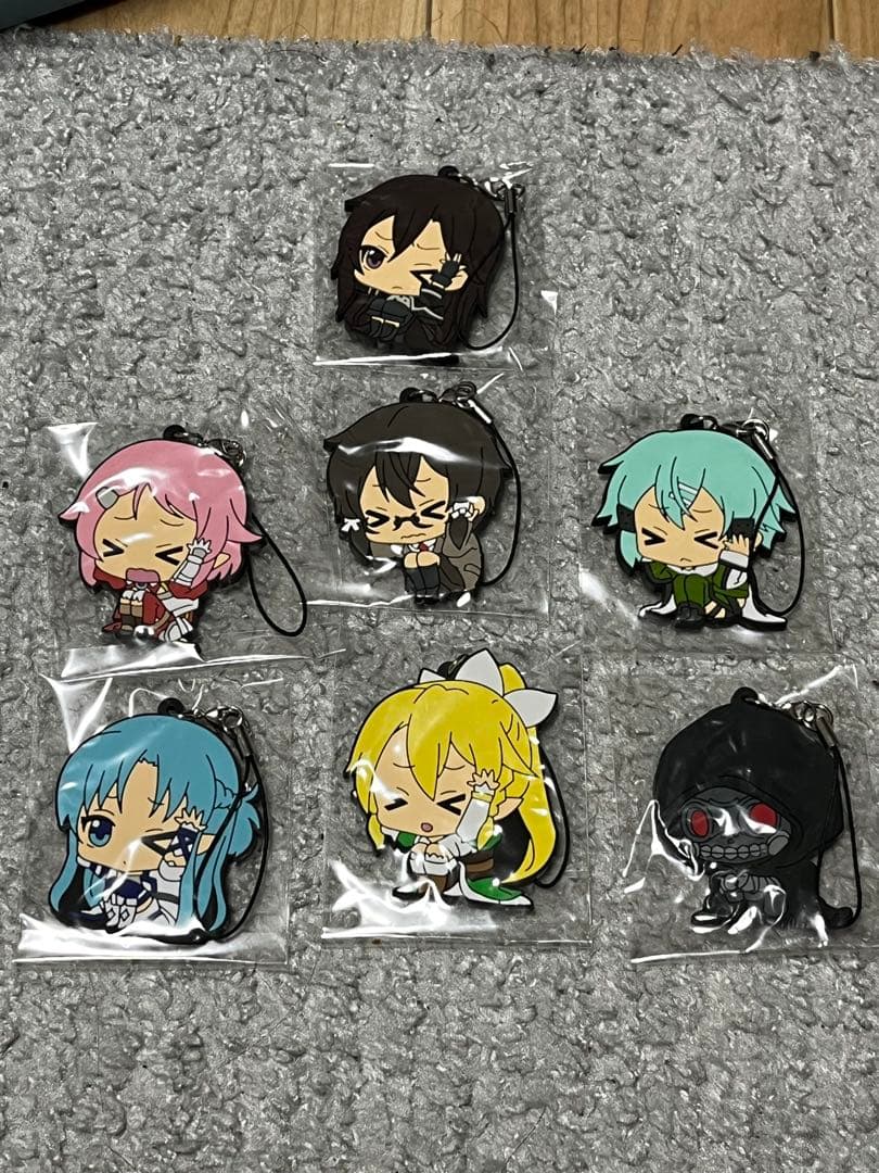 SAO ラバーストラップ　しゃがみ　まとめ売り