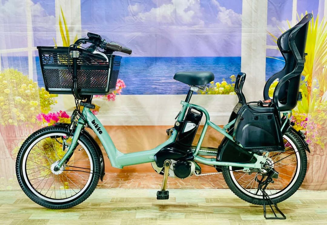 超人気！BIKKE ビッケ13AH！⭐️ブリヂストン子供乗せ電動自転車Y3104