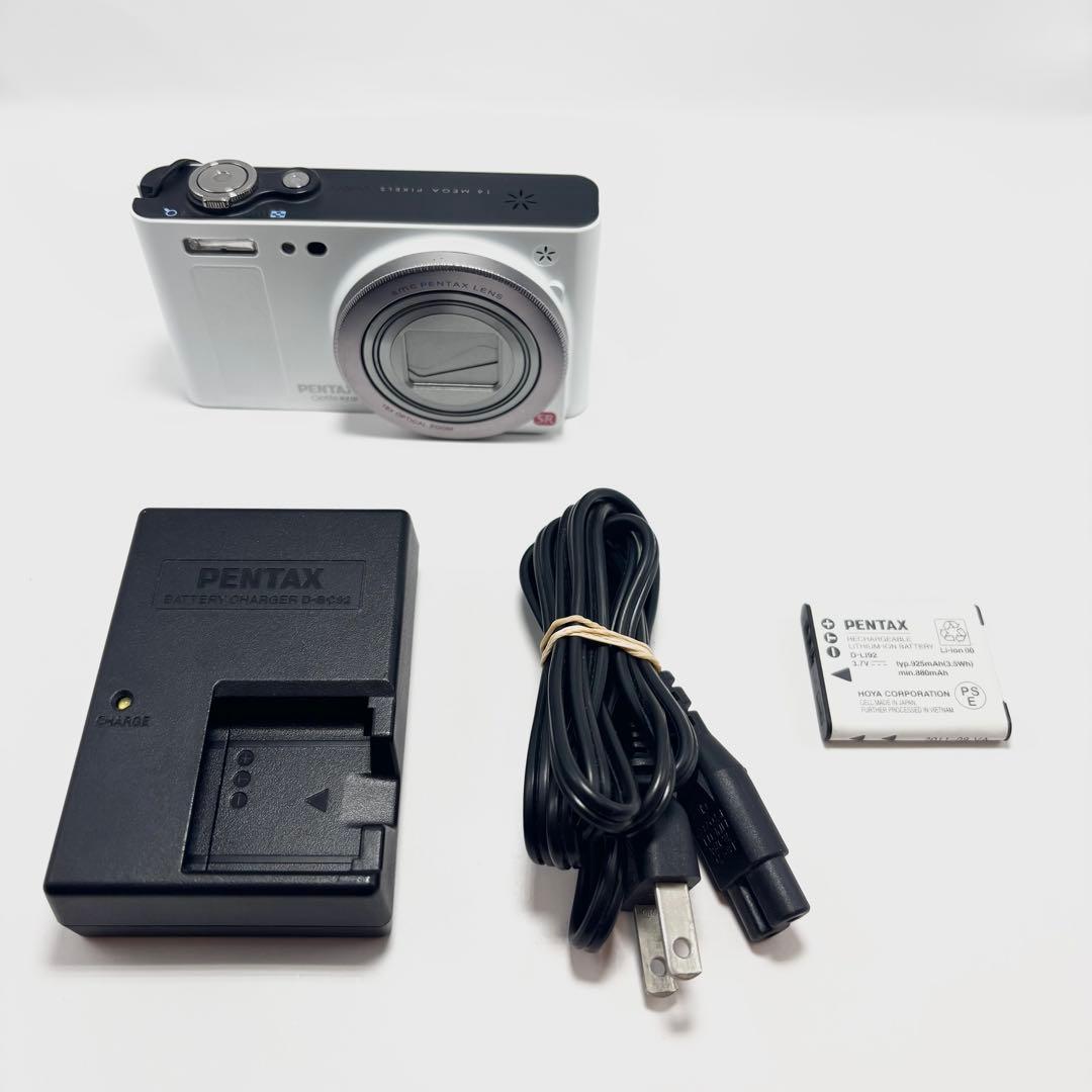 【週末限定値下げ】【美品】PENTAX Optio RZ18 パールホワイト