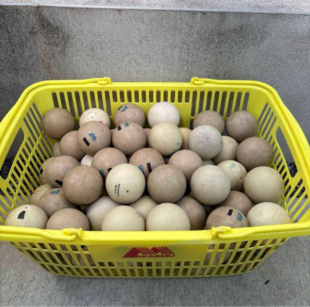 【早い者勝ち】ソフトテニス ボール 60球 ひび割れ無し 中古
