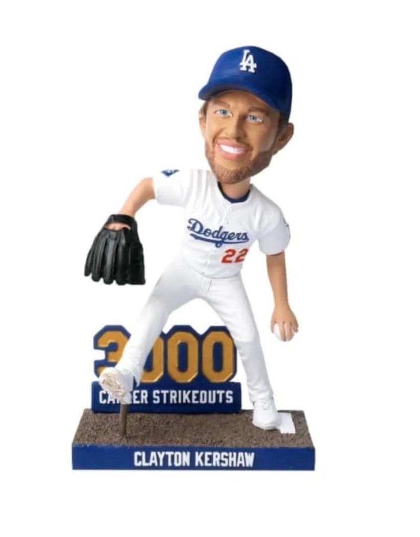 【球場限定】9/20クレイトンカーショー3000奪三振ボブルヘッドDodgers