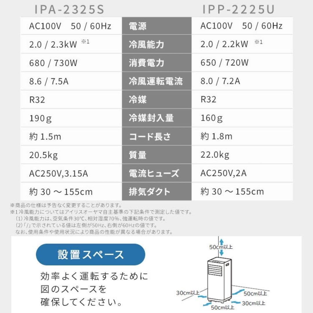 2025年製　アイリスオーヤマ　ポータブルクーラー　IPP-2225U