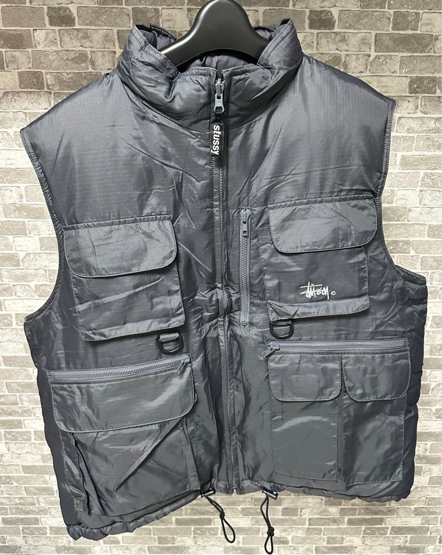 Old Stussy フィッシング ダウンベスト
