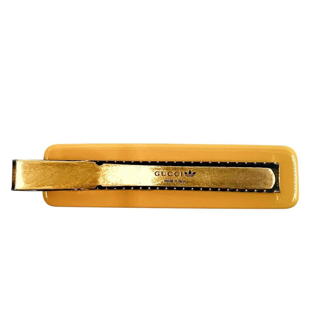 【良品】GUCCI adidas コラボ ヘアクリップ バレッタ アクセサリー