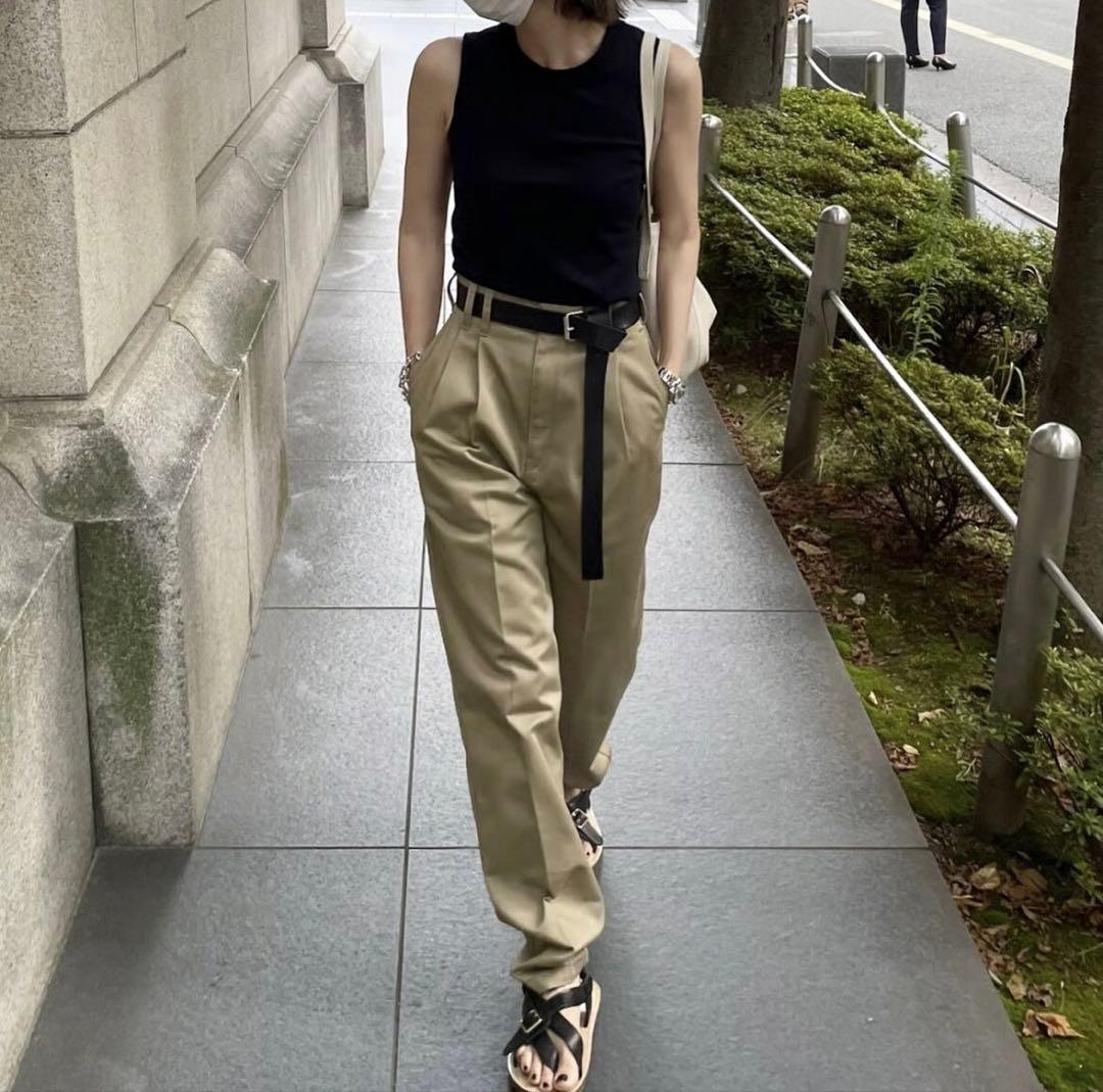 ok.soon×dickies コラボチノ［2タックテーパード］ベージュ