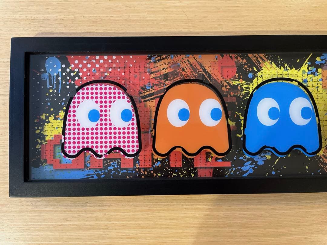 パックマン 90s ウォールアート ウォールデコ 壁掛けアート インテリア