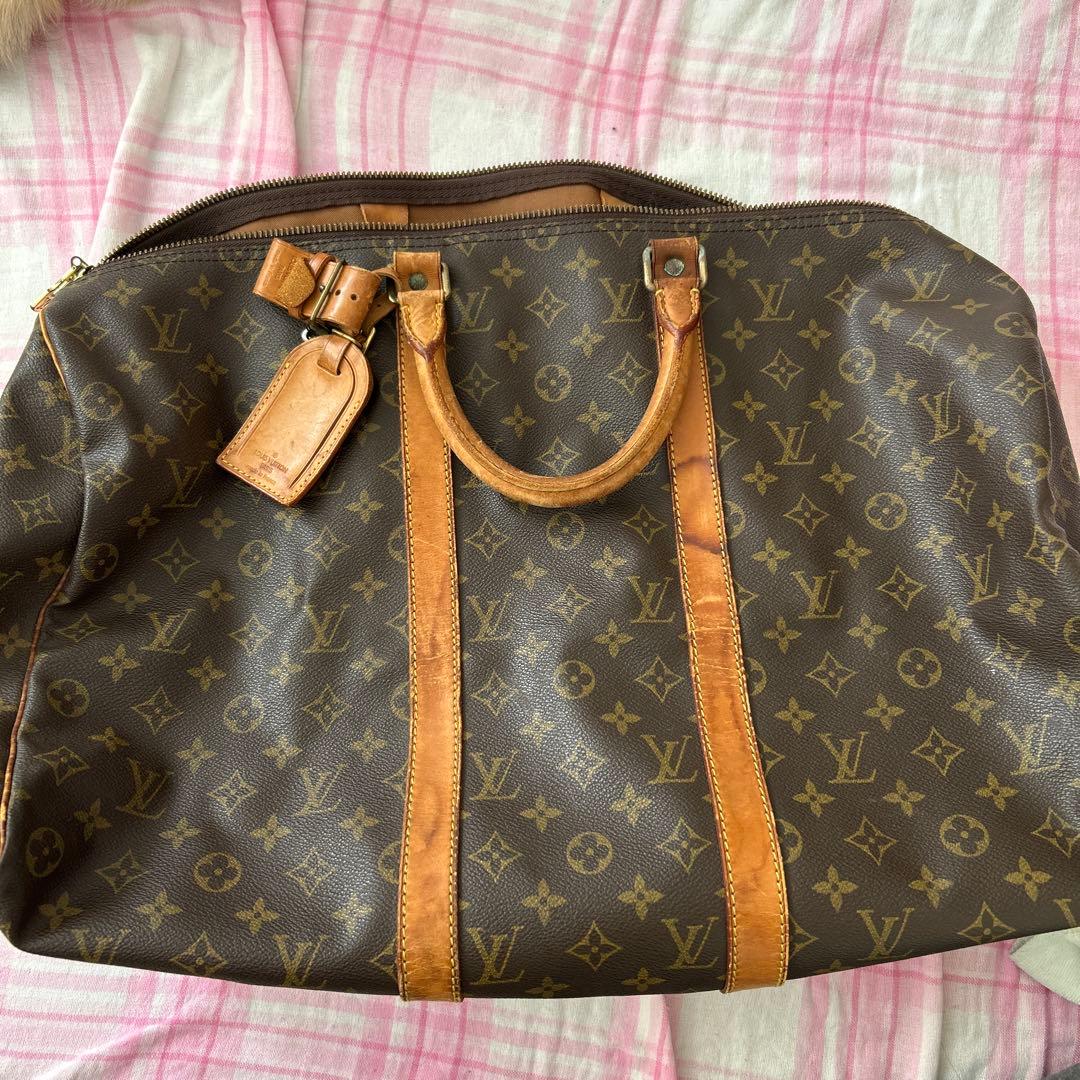 【お値下げ】Louis Vuitton ボストンバッグ 大容量 ブラウン