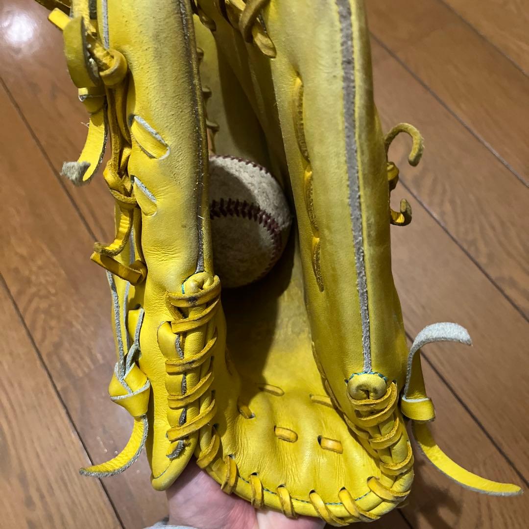 ゴールドステージ 硬式グローブ イエロー 25.5cm