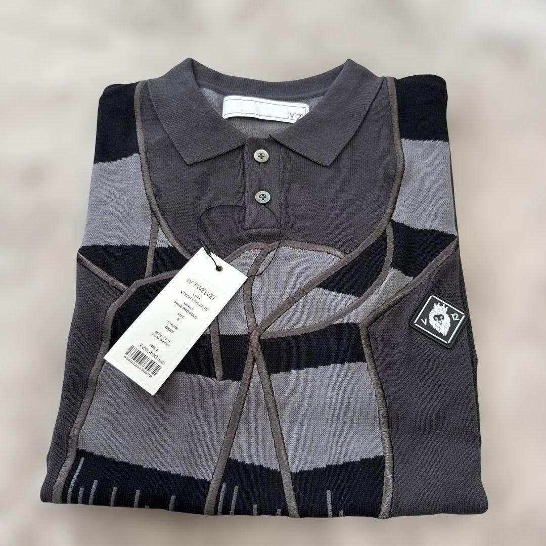 V12 FAKE PRD POLO ニットポロシャツ 2