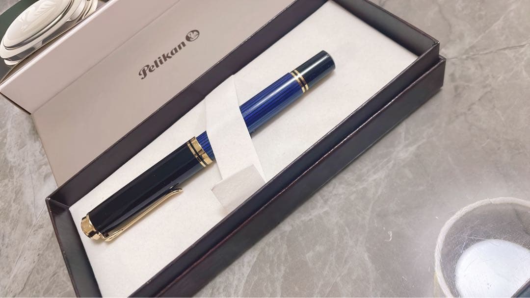 Tam Tam Pelikan 万年筆 青縞　M800 スーベレーン