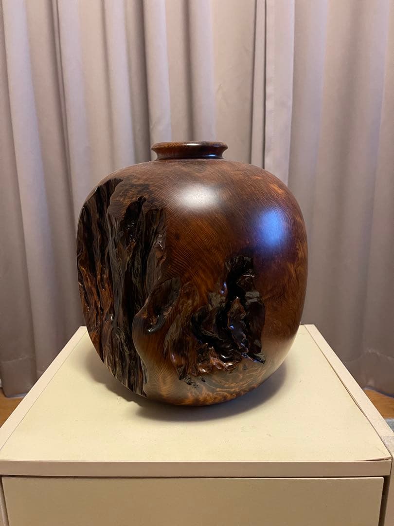 屋久杉　壺　鹿島重人作
