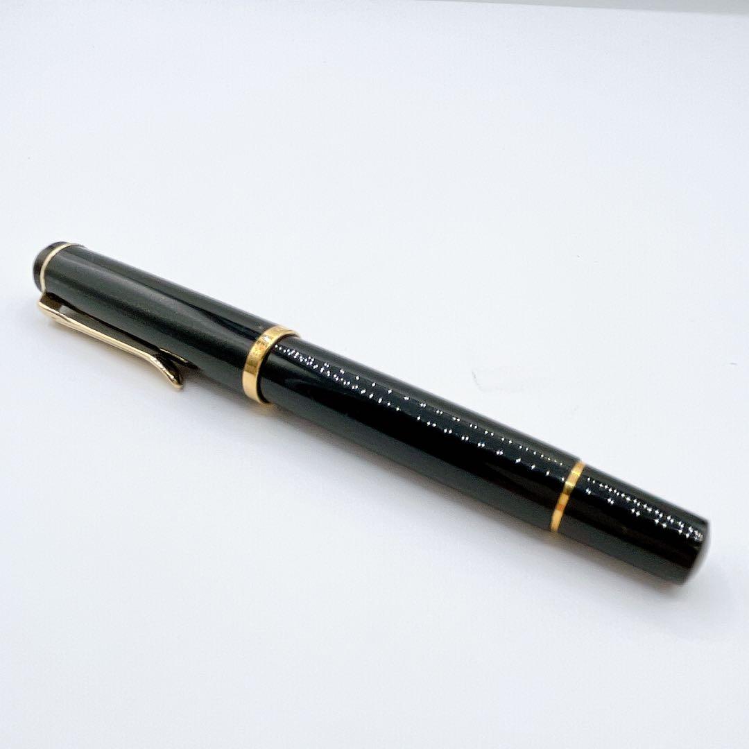 【美品】ペリカン　万年筆　クラシック　M200 太字　F ブラック　ゴールド