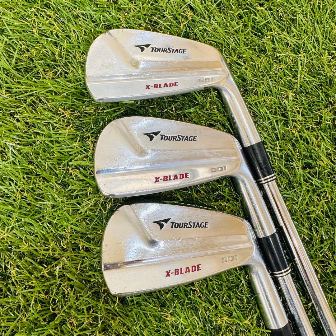【グリップ新品】TOURSTAGE X-BLADE 901 アイアンセット ６本