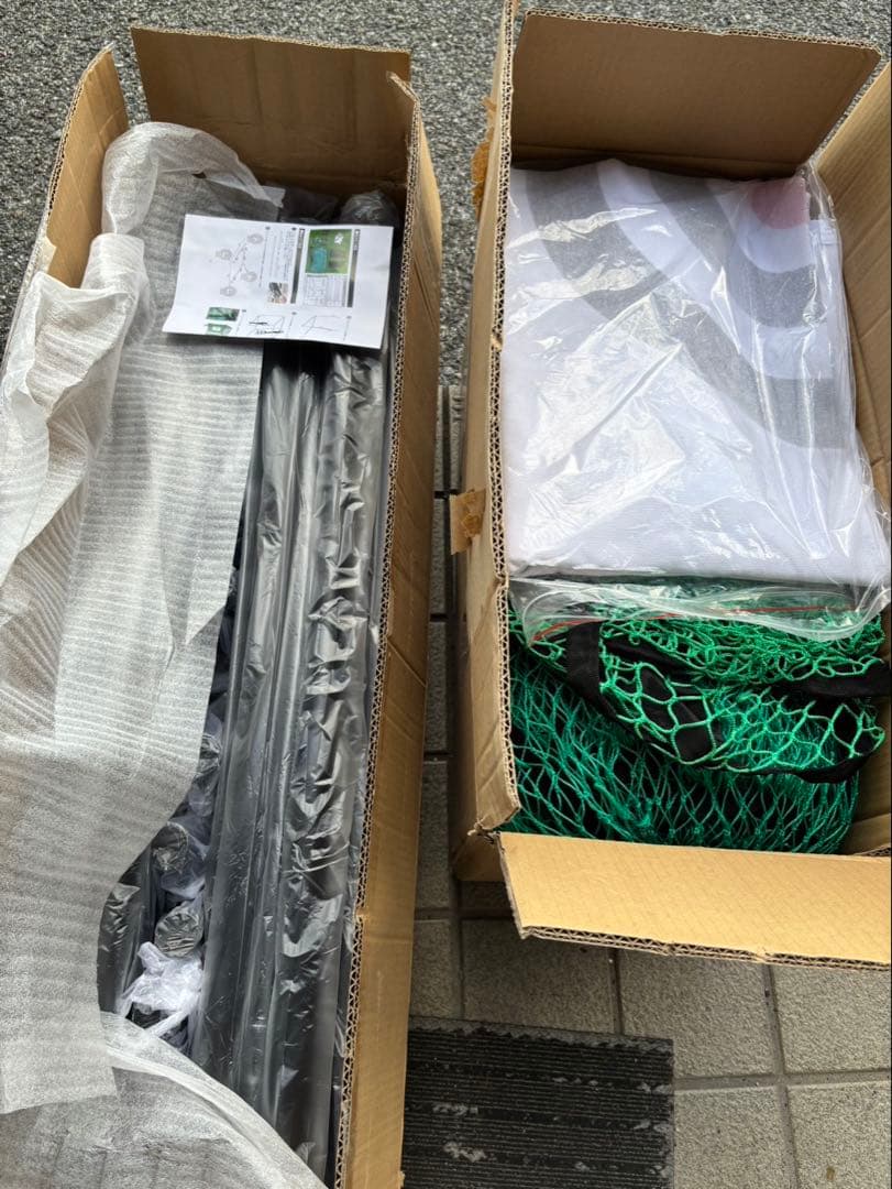 ゴルフ練習用ネットと支柱セット