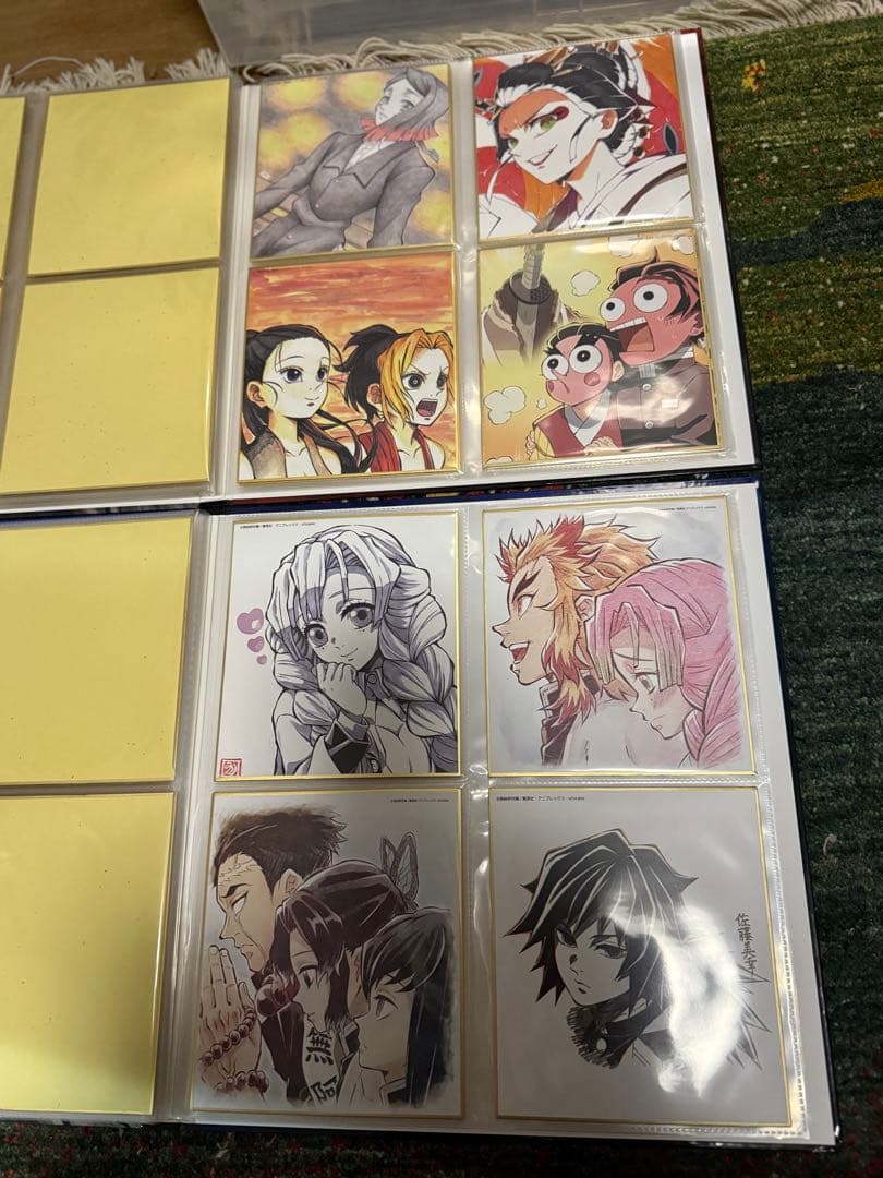 鬼滅の刃　全集中展複製色紙拾集帳と色紙セット