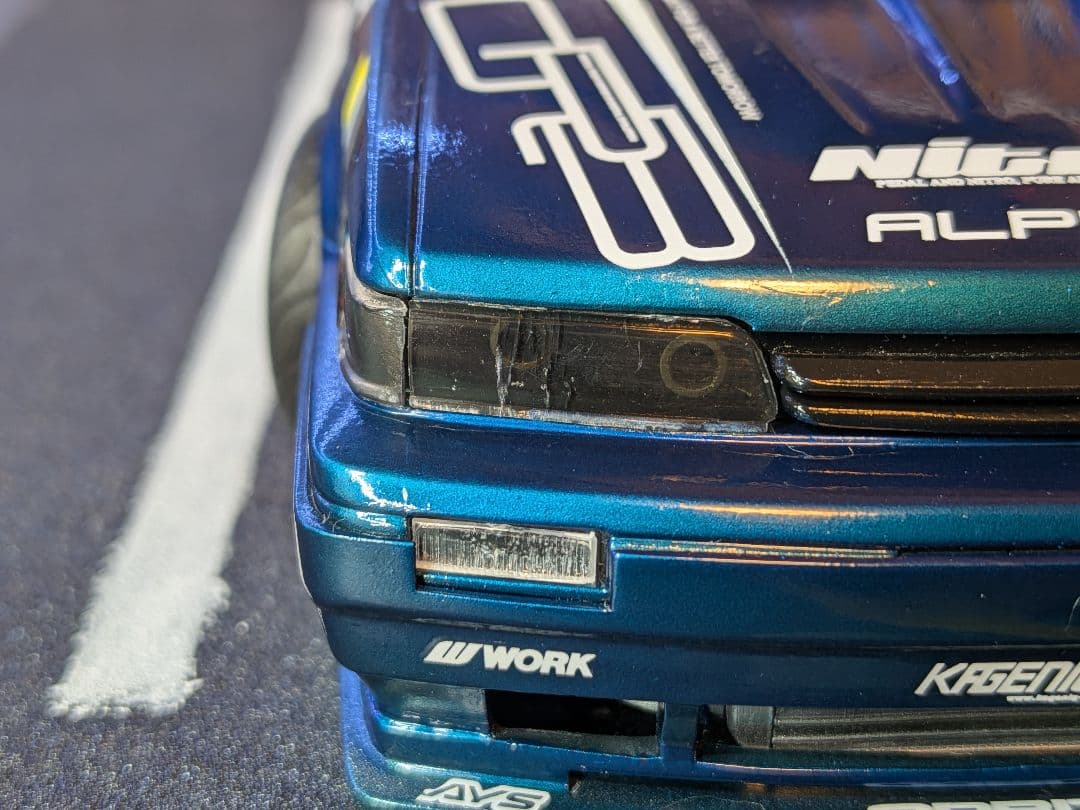 アオシマ 1/24 ザ・ハイソカー No.3 ニッサン F31レパードドリ車風