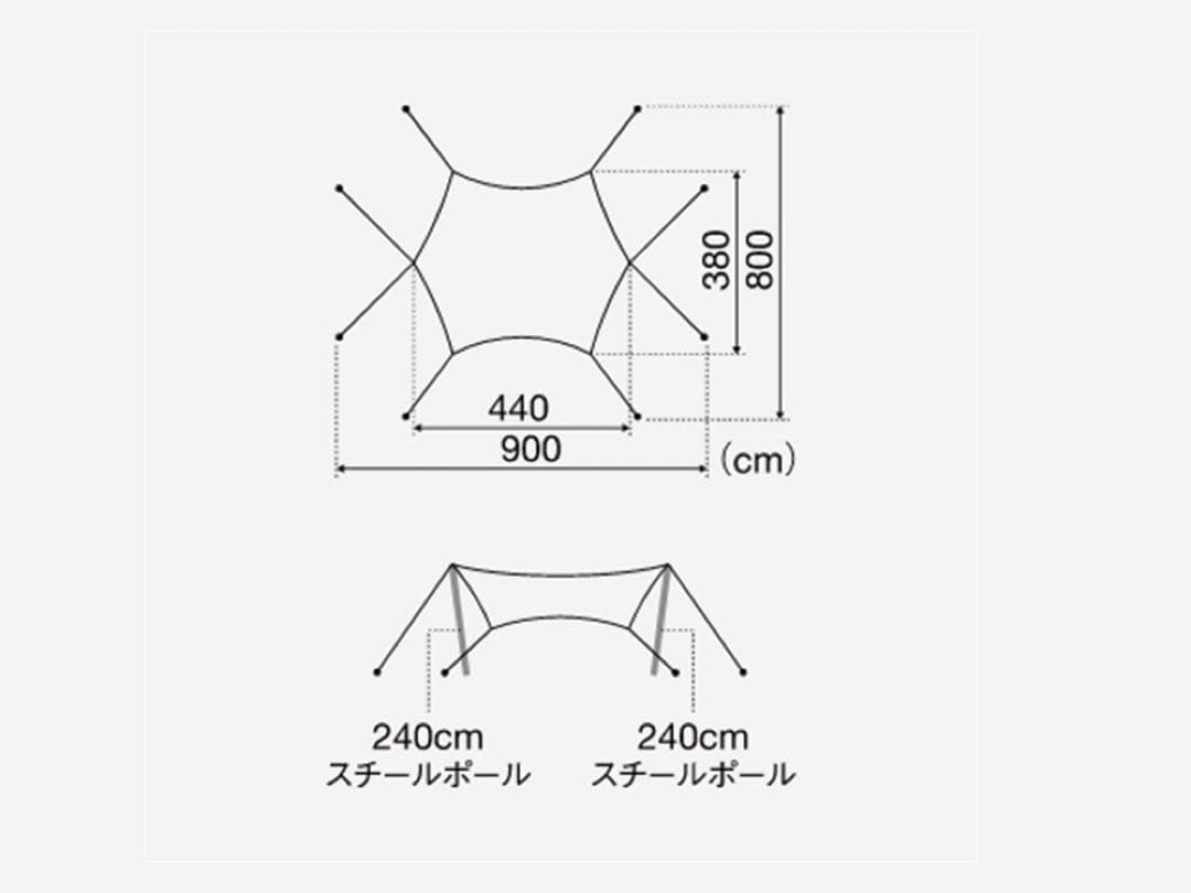 ランドネストドームSタープセット
