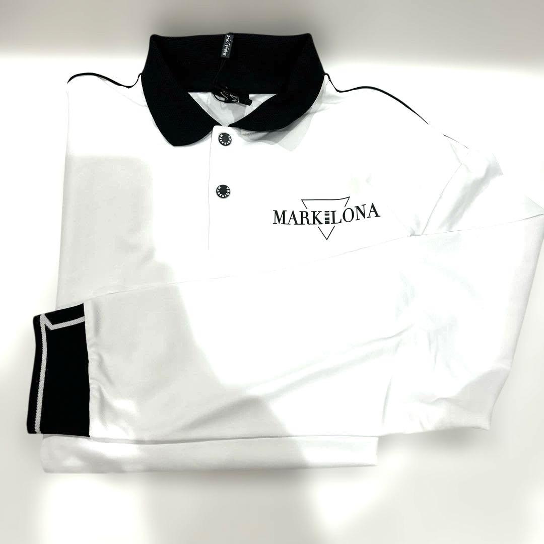 新品❤️MARK andLONA ポロシャツ ホワイト/ブラック