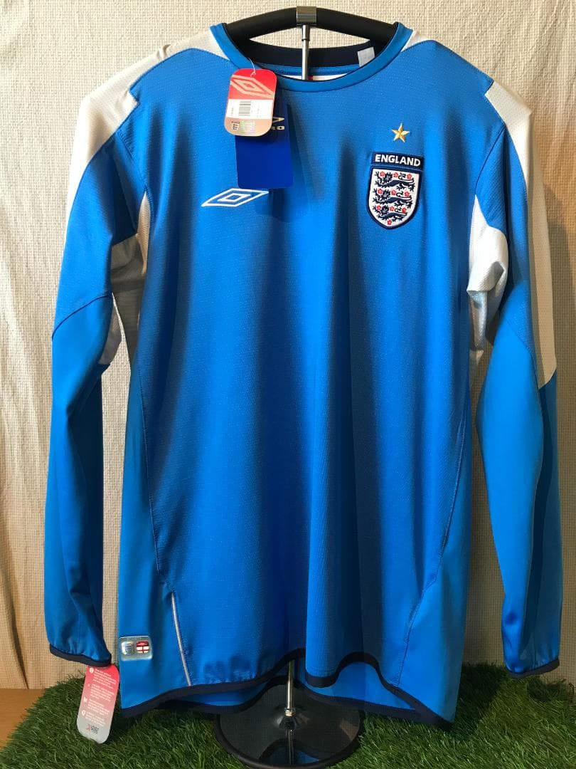 アンブロ　2004イングランド代表レプリカＧＫシャツ　サックス　US Lサイズ