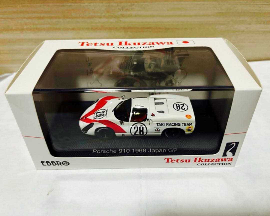 エブロ 1/43 生沢徹 ポルシェ 910 #28日本グランプリ 1968