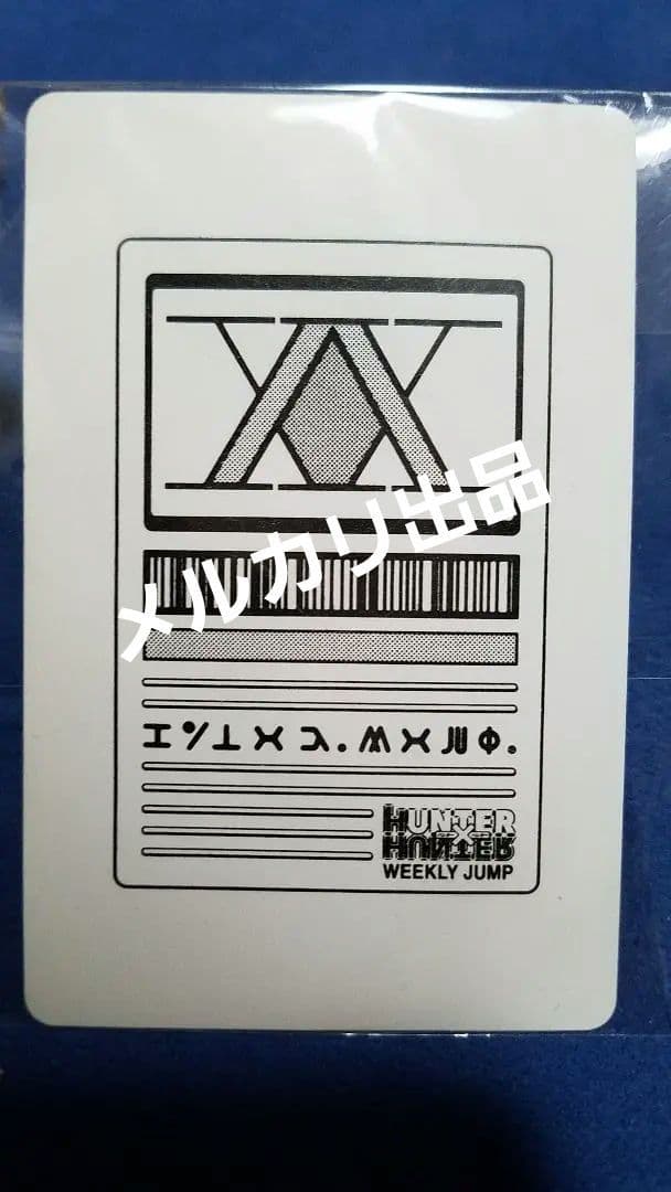 ハンターハンター　初期懸賞品　ハンターライセンス　ヘルスチェックカード