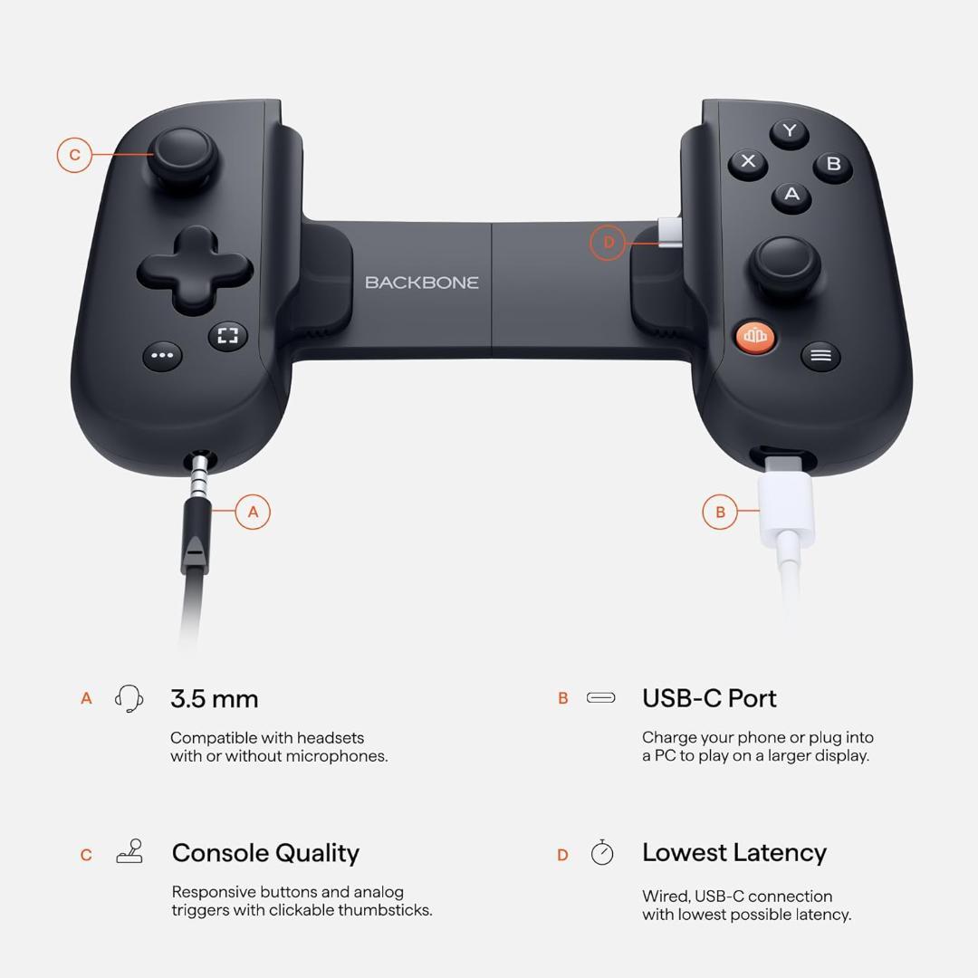 【美品】BACKBONE One スマートホン向け コントローラー USB-C