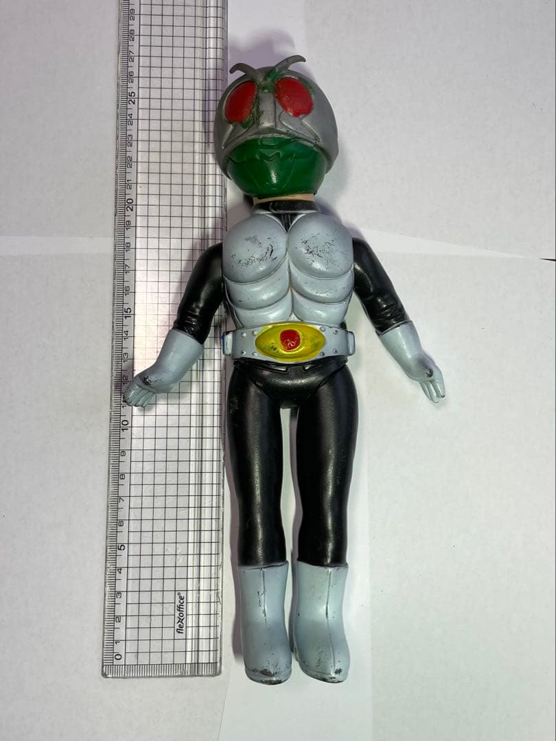 【無版権】面取れ 仮面ライダー ソフビ 25cm
