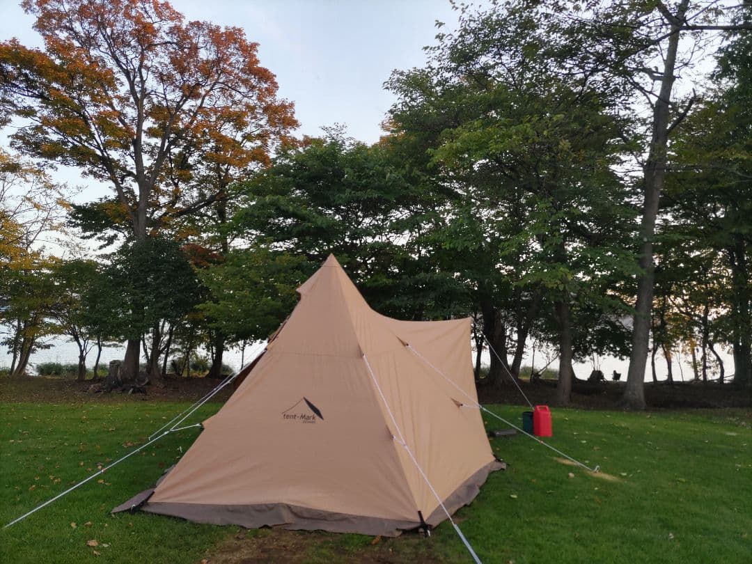 ハ*ピ様 秋は焚火です　サーカスTCコンフォートソロ　tent-Mark DES