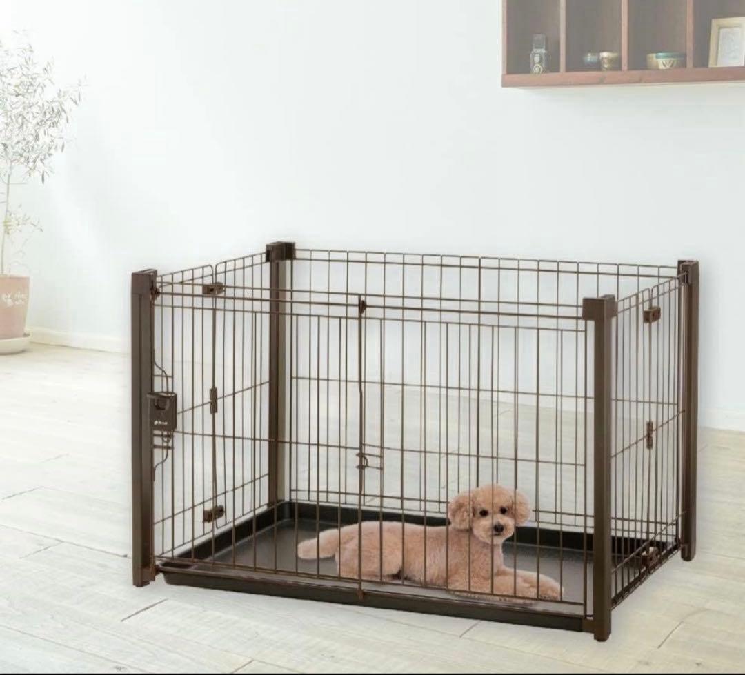 Richell 犬用ケージ ブラウン サークル　リッチェル