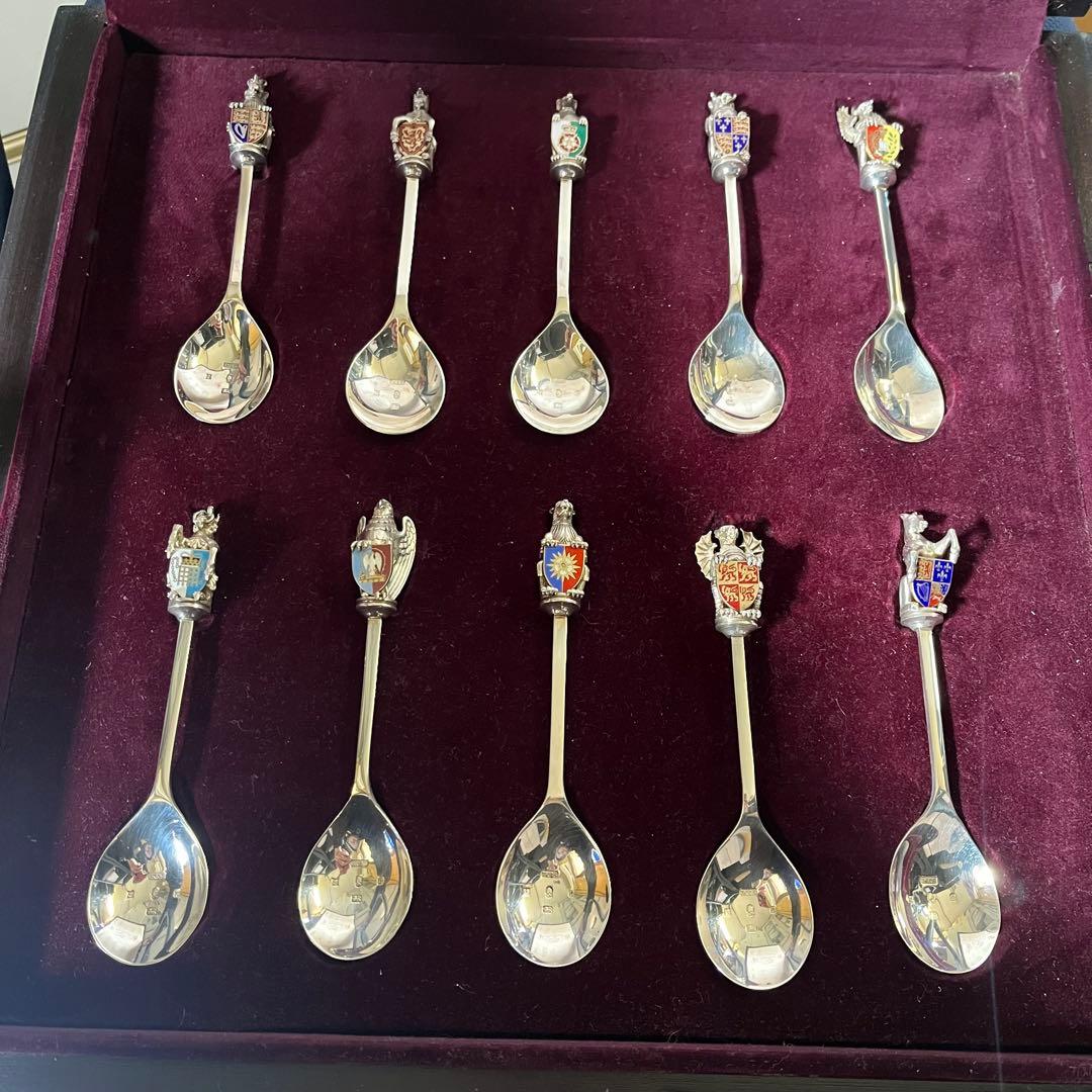 エリザベス女王 シルバー スプーン イギリス 英国 バーミンガム LOT242