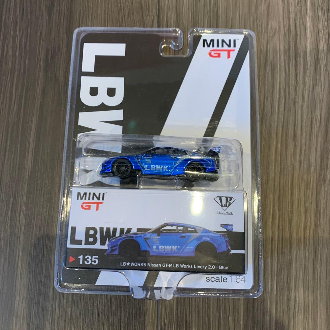 MINI GT LB★WORKS Nissan GT-R 青