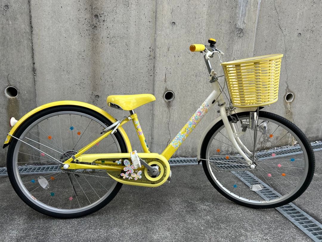 ブリヂストン　ジュニア自転車　エコパル　22インチ　イエロー　岐阜県多治見市