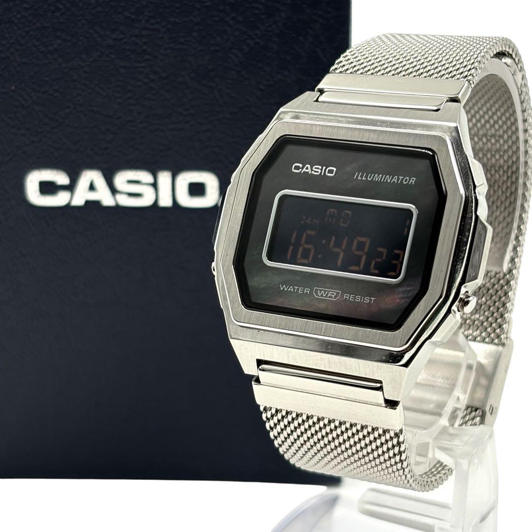 極美品 カシオ A1000M-1BJF プレミアムシリーズ フルメタル 腕時計