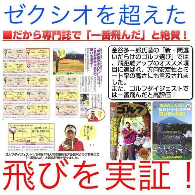 新品★ゼクシオ より飛んだ! ワークスゴルフハイパーブレードΓ ドラコンアッタス