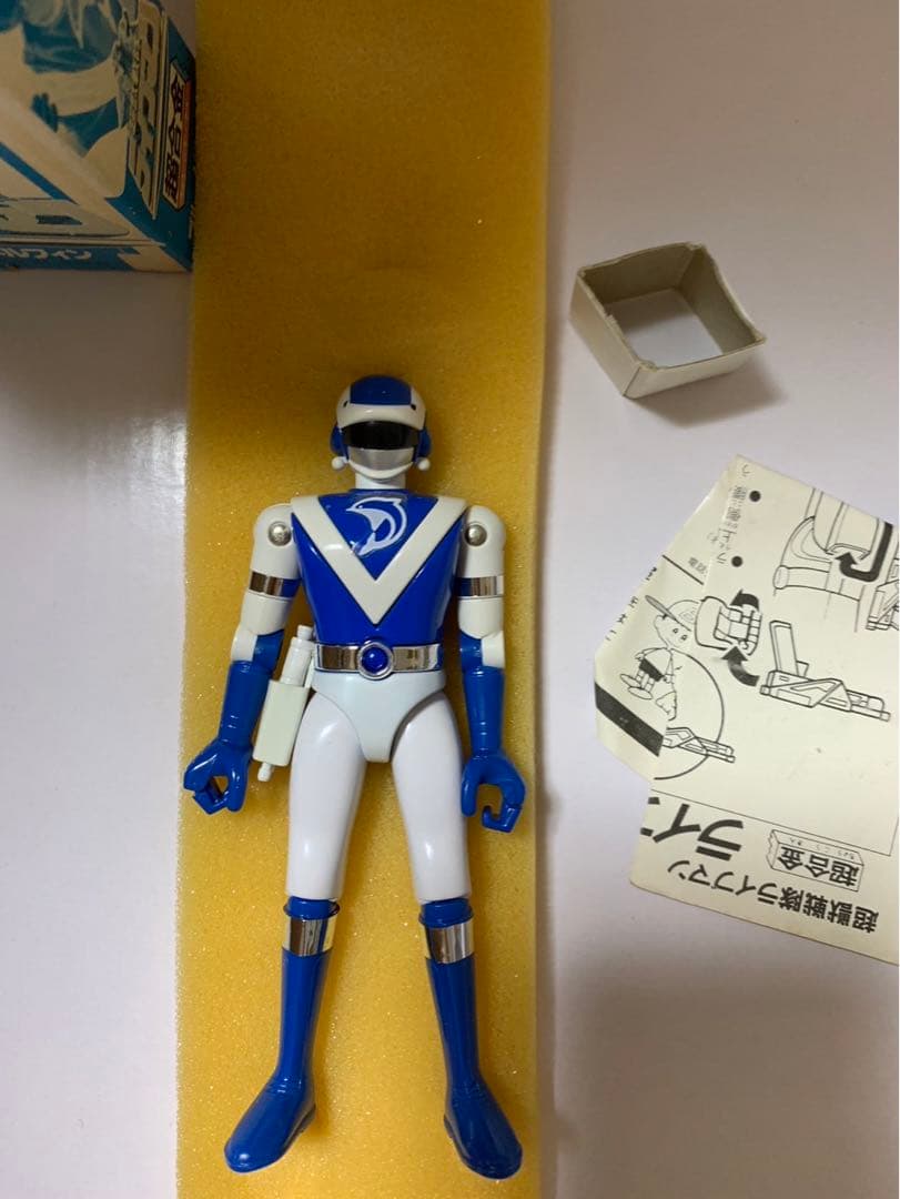 ⚠️レア　箱付き　地球戦隊ライブマン　ブルードルフィン　超合金　バンダイ　当時物