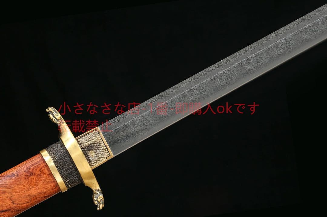 唐雲環首唐横刀百錬文紋鋼鳳尾紋 古兵器 武具 刀装具 日本刀 模造刀 居合刀