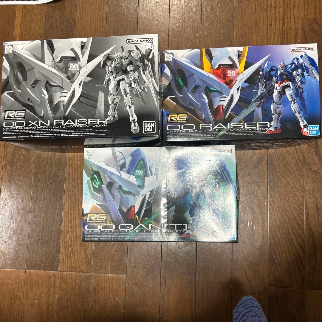 RG ダブルオーザンライザー、ダブルオーライザー、ダブルオークアンタ未使用新品