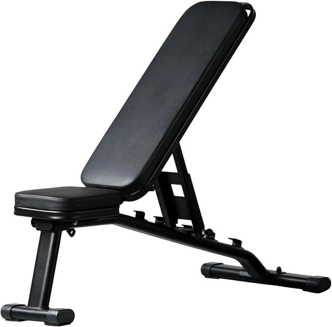 トレーニングベンチ 耐荷重300kg 三点支持 インクライン デクライン