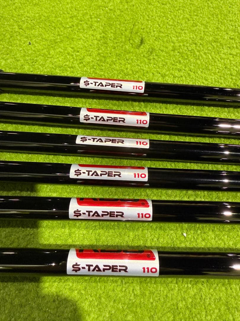 KBS S-Taper 110 シャフト【ブラック】＃5〜P　6本