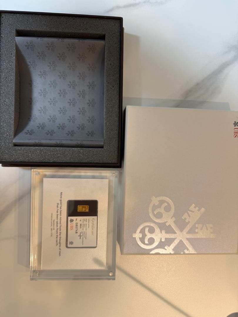 UBS kin.bar 1g 金　公式　正規品