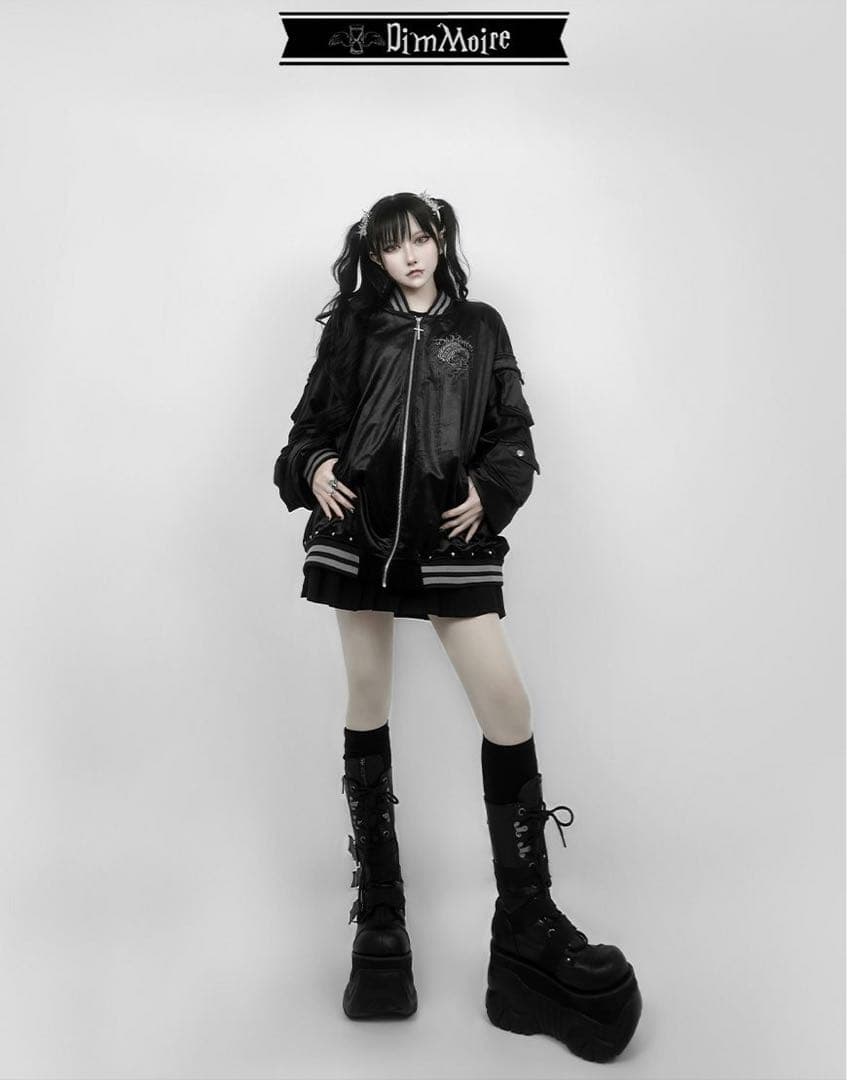 DimMoire Messy Bonesベロアスカジャン