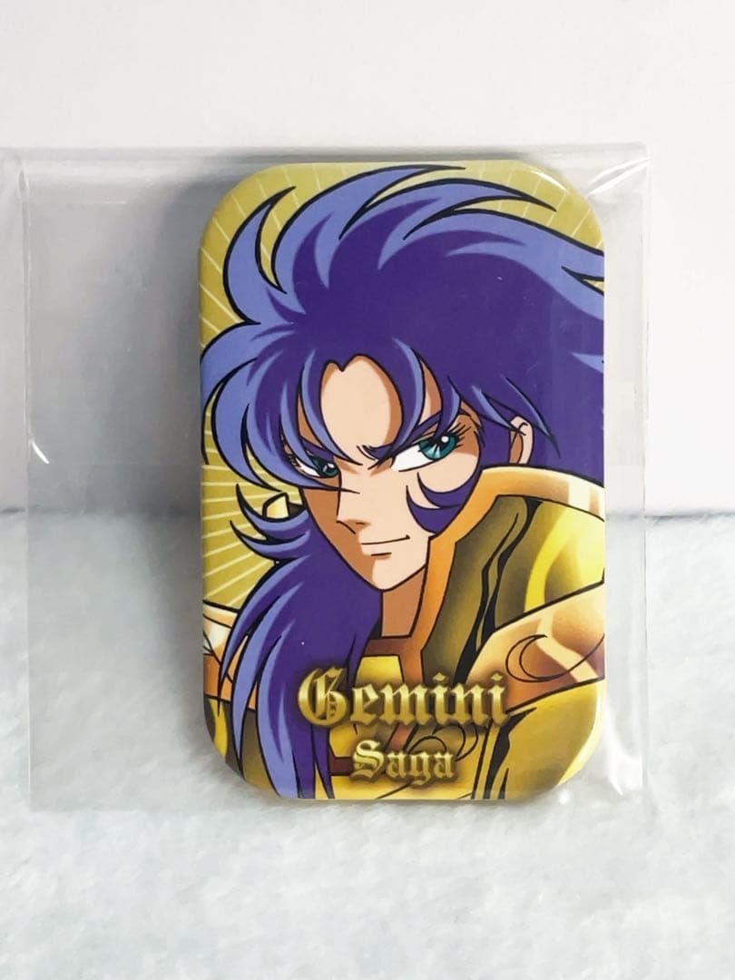 聖闘士星矢　まるかく缶バッジ　双子座　ジェミニ　サガ